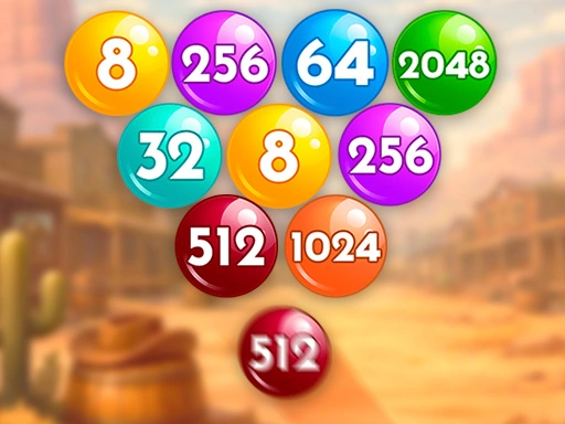 Number Bubble Shooter Wild West image