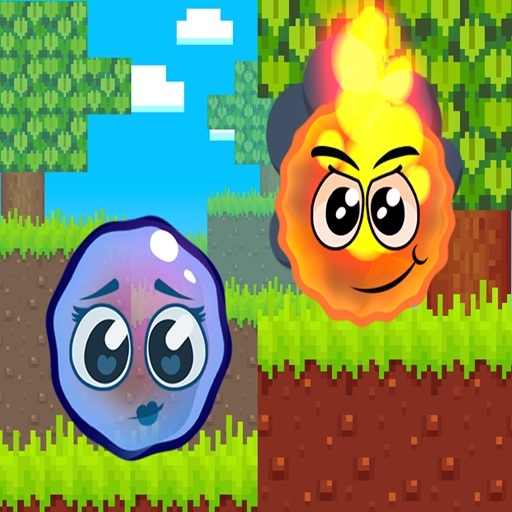Fire Ball and Water Ball Parkour Love Balls